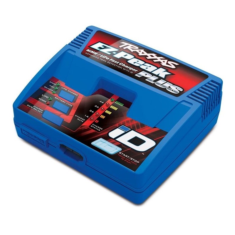 TRX2970GX TRAXXAS CARGADOR EZ-Peak Plus 4A NiMH/LiPo Charger Auto ID - Imagen 1