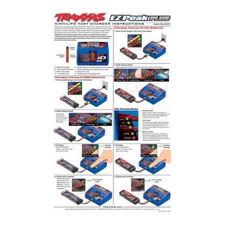 TRX2970GX TRAXXAS CARGADOR EZ-Peak Plus 4A NiMH/LiPo Charger Auto ID - Imagen 2