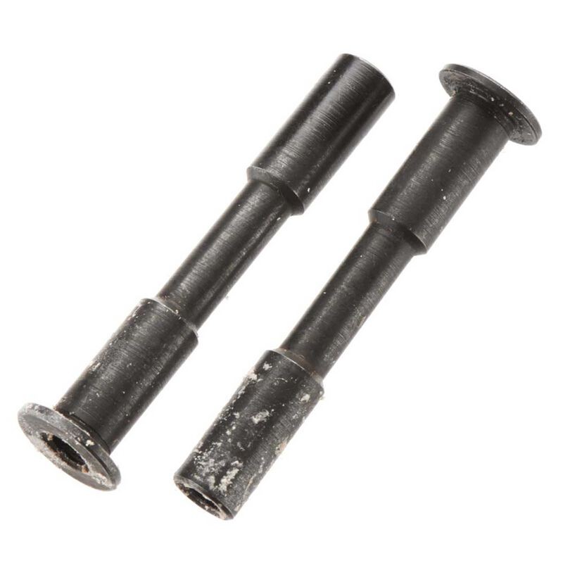 AR340066 POSTE DE DIRECCION EN ACERO 3X45MM (NEGRO) (2PCS) - Imagen 1