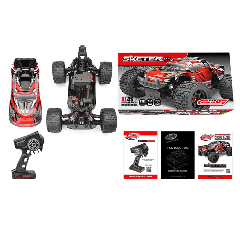 C-00191TEAM CORALLY SKETER XP 4S RTR  2022 XL MONSTER TRUCK EP BRUSHLESS - Imagen 5