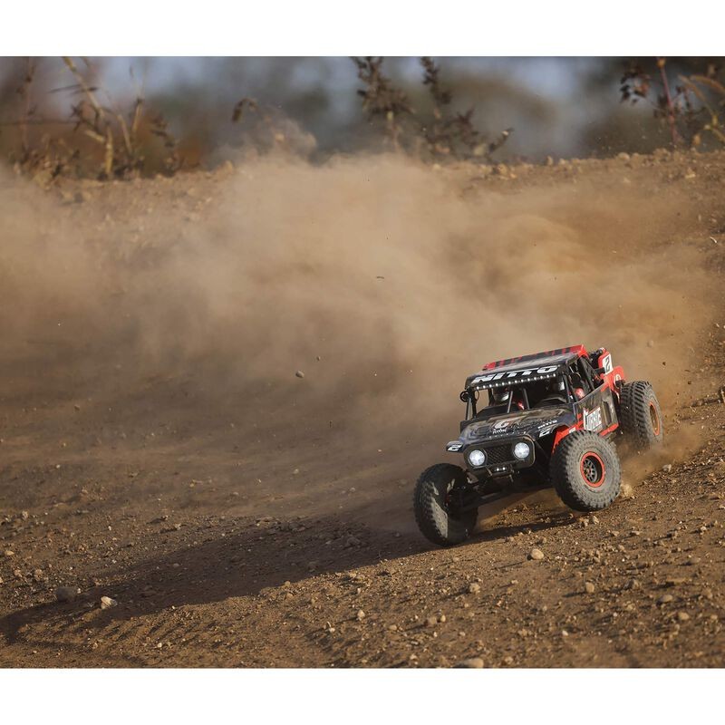 LOS03030T1LOSI 1/10 Hammer Rey U4 4WD Rock Racer Brushless RTR con Smart y AVC, Rojo - Imagen 4