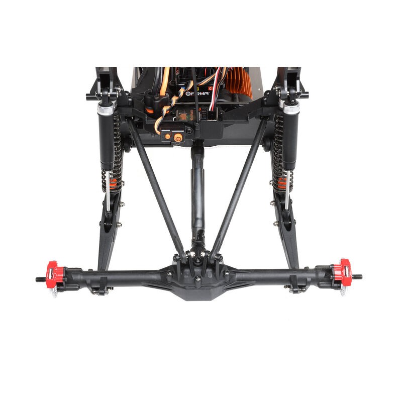 LOS03030T1LOSI 1/10 Hammer Rey U4 4WD Rock Racer Brushless RTR con Smart y AVC, Rojo - Imagen 9
