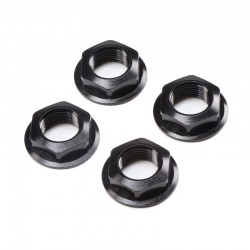 LOS252112 LOSI Tuerca de Rueda con Brida 17mm Negra (4): Super Rock Rey - Imagen 1