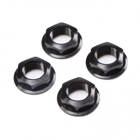 LOS252112 LOSI Tuerca de Rueda con Brida 17mm Negra (4): Super Rock Rey - Imagen 1