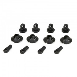 REPUESTOS ORIGINALES LOSI DBXL LOS253006 LOSI Copas de resorte/clips/extremos de choque (2): MTXL/DBXL-E/DBXL 2.0 - Imagen 1