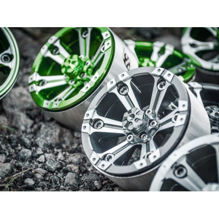 BRW760932ABK Ruedas de aluminio CHROMA™ 1.9 High Mass Beadlock con 6 radios (2) Estilo A Negro [certificado RECON G6 The Fix - Imagen 3