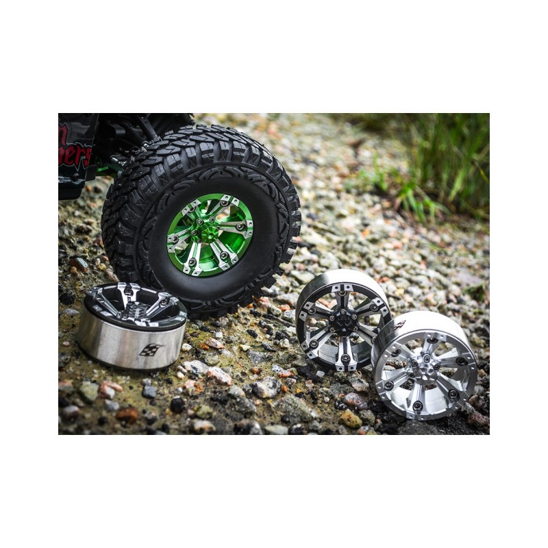 BRW760932ABK Ruedas de aluminio CHROMA™ 1.9 High Mass Beadlock con 6 radios (2) Estilo A Negro [certificado RECON G6 The Fix - Imagen 5