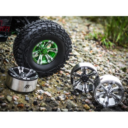 BRW760932ABK Ruedas de aluminio CHROMA™ 1.9 High Mass Beadlock con 6 radios (2) Estilo A Negro [certificado RECON G6 The Fix - Imagen 5