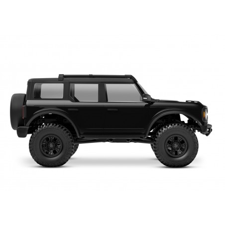 TRAXXAS BRONCO 1/18 TRX-4M Scale and Trail Crawler Ford Bronco 4WD Electric Truck with TQ NEGRO