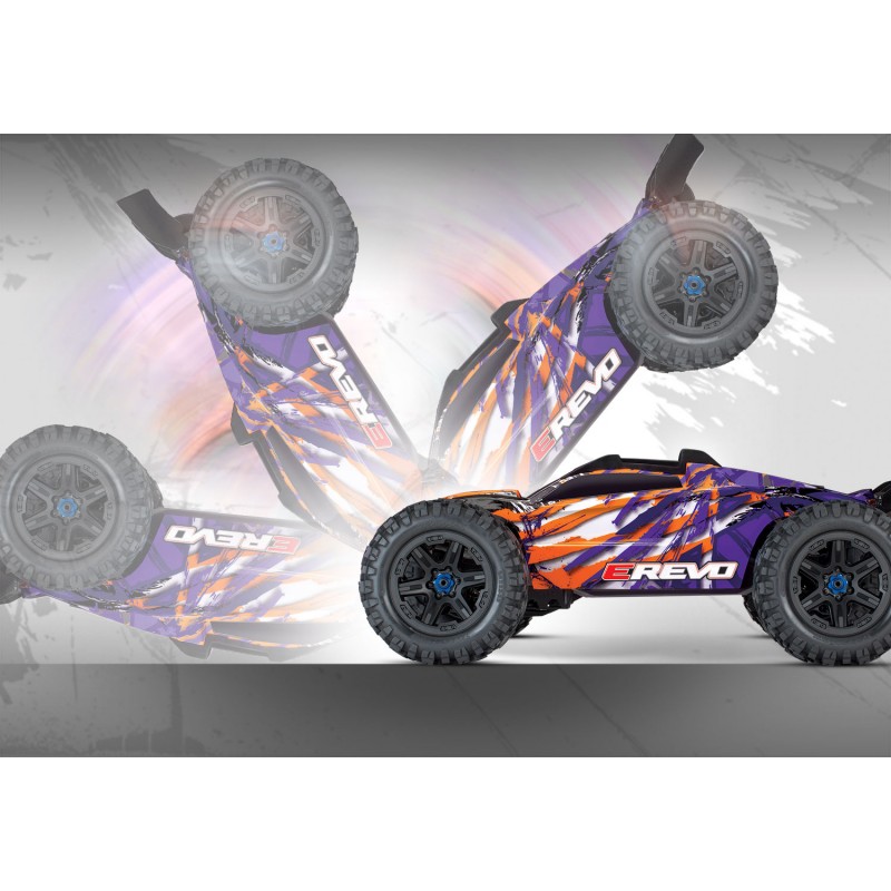 TRAXXAS E-REVO VXL 2.0 BRUSHLESS 6S TSM 1/10 MONSTER TRUCK TRUGGY SOLAR FLARE RCPROGRANADA.COM - Imagen 2