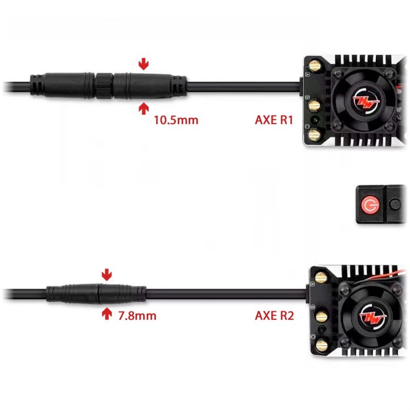 HW38020313 Hobbywing Xerun Axe540L R2-2800kV FOC Combo for Rock Crawler RCPROGRANADA.COM - Imagen 1
