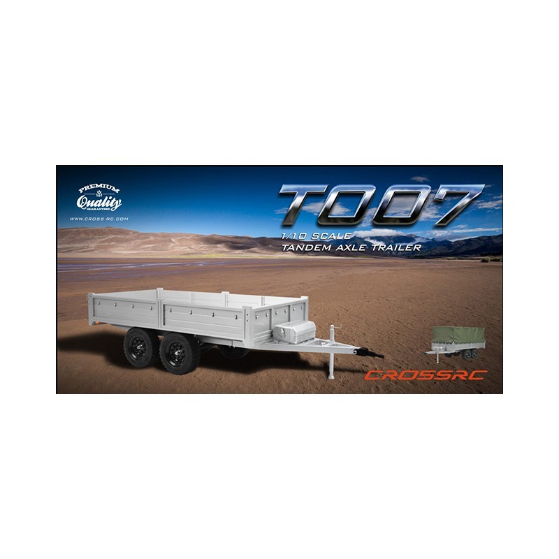 Cross RC T007 Remolque maqueta 1/10 con lona rcprogranada.com - Imagen 4