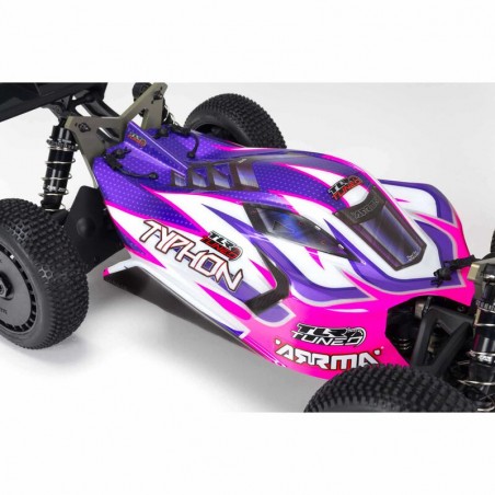 ARRMA TYPHON 1/8 BUGGY TLR TUNED KIT ELECTRICO 4WD ROSA Y MORADO RCPROGRANADA.COM - Imagen 18