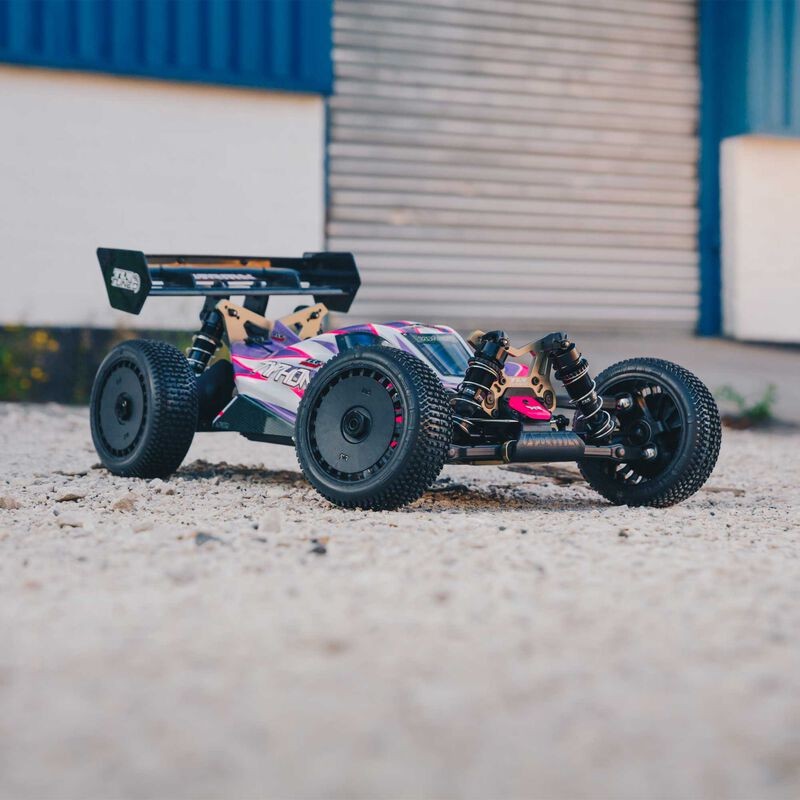 ARRMA TYPHON 1/8 BUGGY TLR TUNED KIT ELECTRICO 4WD ROSA Y MORADO RCPROGRANADA.COM - Imagen 23