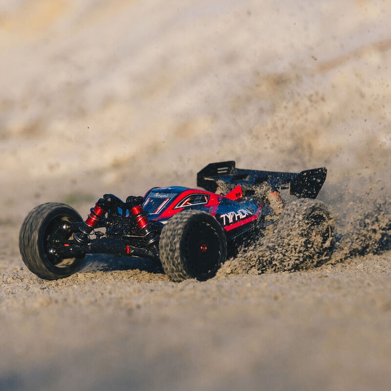 ARRMA 1/8 TYPHON 6S V5 4WD BLX BUGGY ,RTR,MOTOR SPEKTRUM FIRMA, negroARA8606V5 - Imagen 4