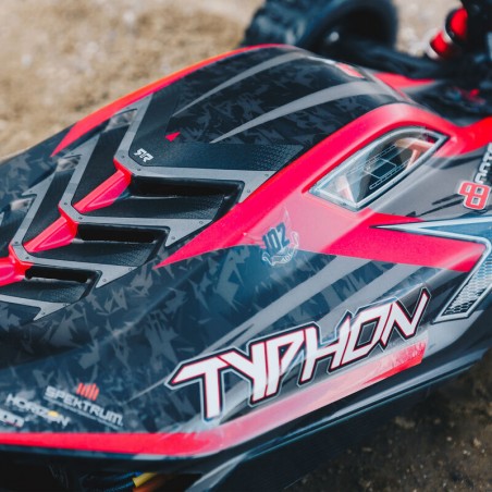 ARRMA 1/8 TYPHON 6S V5 4WD BLX BUGGY ,RTR,MOTOR SPEKTRUM FIRMA, negroARA8606V5 - Imagen 17