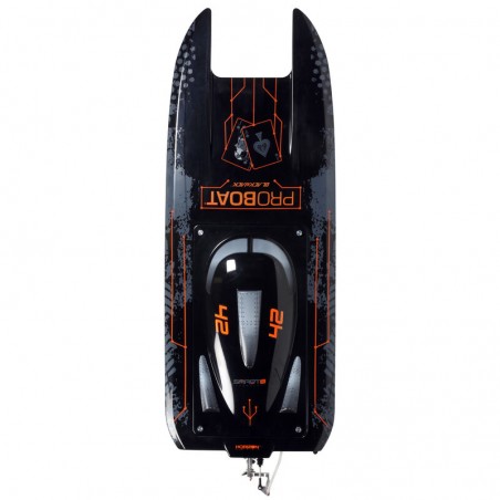 PRO BOAT Blackjack 42" 8S Brushless Catamaran RTR: Negro/Naranja RCPROGRANADA.COM - Imagen 10