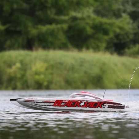 PRO BOAT Blackjack 42" 8S Brushless Catamaran RTR:Blanco/Rojo RCPROGRANADA.COM - Imagen 11