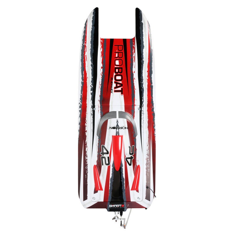 PRO BOAT Blackjack 42" 8S Brushless Catamaran RTR:Blanco/Rojo RCPROGRANADA.COM - Imagen 14