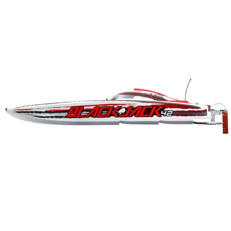PRO BOAT Blackjack 42" 8S Brushless Catamaran RTR:Blanco/Rojo RCPROGRANADA.COM - Imagen 17