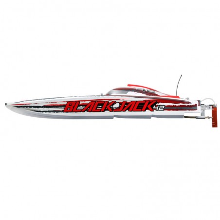 PRO BOAT Blackjack 42" 8S Brushless Catamaran RTR:Blanco/Rojo RCPROGRANADA.COM - Imagen 17