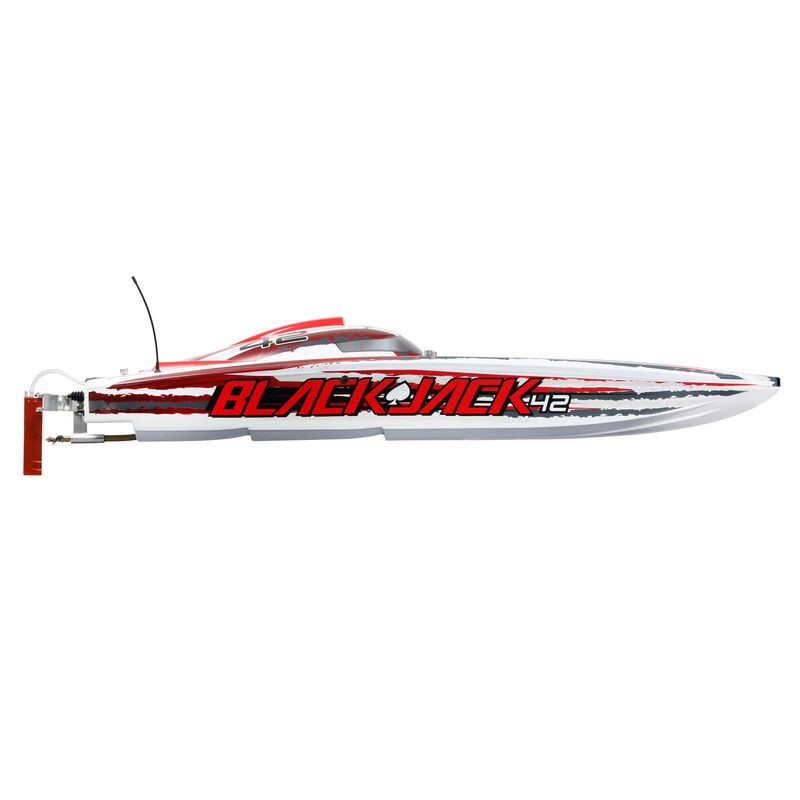 PRO BOAT Blackjack 42" 8S Brushless Catamaran RTR:Blanco/Rojo RCPROGRANADA.COM - Imagen 18