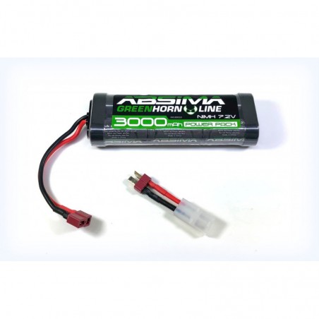 BATERIA ABSIMA Greenhorn NiMH Stick Pack 7.2V 3000 - Imagen 1