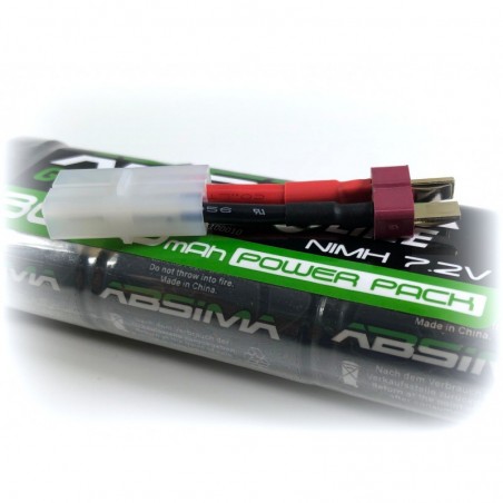BATERIA ABSIMA Greenhorn NiMH Stick Pack 7.2V 3000 - Imagen 2