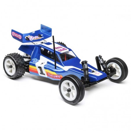 LOSI 1/16 Mini JRX2 Brushed 2WD Buggy RTR, AZUL(BATERIA Y CARGADOR) - Imagen 16