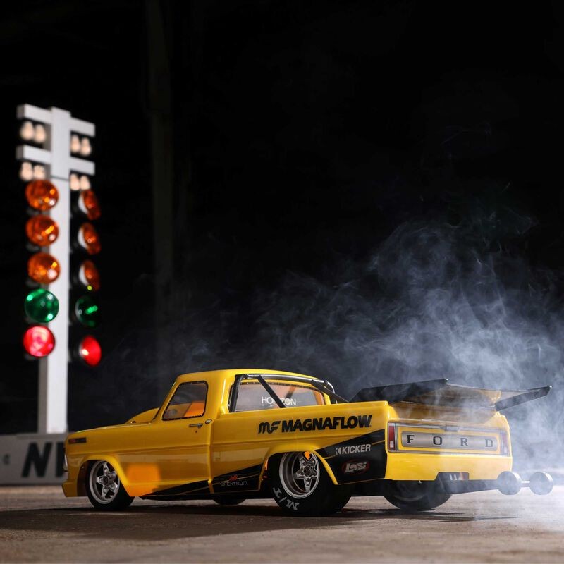 LOSI 1/10 '68 Ford F100 22S 2WD Camión de arrastre sin preparación RTR sin escobillas, MagnaflowLOS03045T1 - Imagen 19