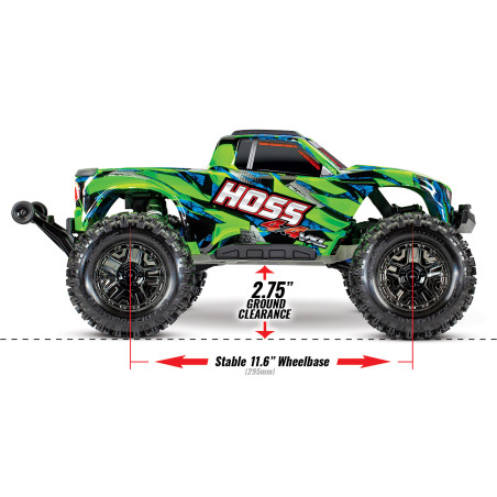 TRAXXAS HOSS 4X4 VXL 1/10 MONSTER TRUCK 4WD BRUSHLESS90076-4G - Imagen 23