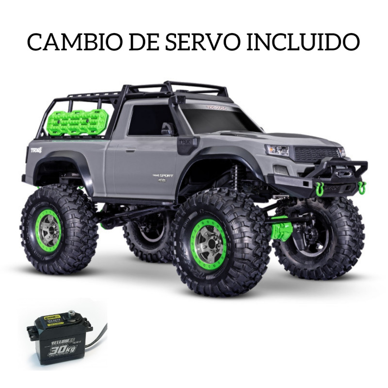 TRAXXAS TRX-4 SPORT HIGH TRAIL EDICIÓN GRIS+CAMBIO DE SERVO ORIGINAL POR YELLOW 30KG - Imagen 1