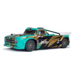 ARRMA 1/8 INFRACCIÓN 4WD MEGA Resto-Mod Camión RTR,verde azulado/bronce (BATERIA Y CARG) - Imagen 1