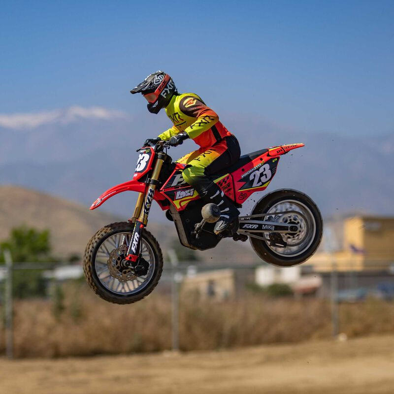 LOSI 1/4 PROMOTO-MX Moto RTR ROJO - Imagen 19