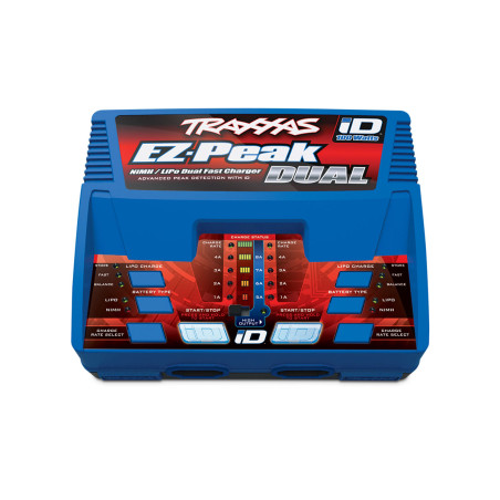 TRX2972GX CARGADOR, EZ-PEAK PLUS, 100 W DUO LIPO/NIMH CON ID AUT BAT EU NUEVA VERSIÓN - Imagen 1