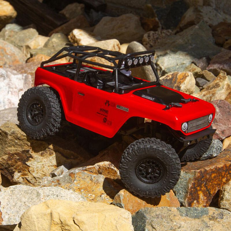 AXI90081T1AXIAL SCX24 Deadbolt 1/24th Scale Elec 4WD - RTR, Rojo - Imagen 9
