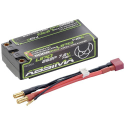 4150011ABSIMA Competición Lipo Shorty 5000mAh 140C 2S2P HV HC 5mm4150011 - Imagen 1