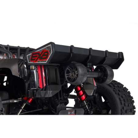 ARRMA 1/5 OUTCAST 4X4 8S BLX EXB CAMION ACROBATICO BRUSHLESS RTR, negro(INCLUYE PROTECCIONES RCPROGRANADA) - Imagen 5
