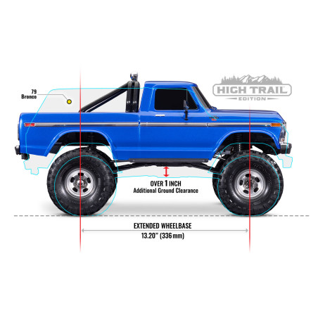 PACK TRAXXAS TRX-4 Ford 1979 F-150 RANGER XLT+CAMBIO DE SERVO+CARGADOR TRX Y BATERIA 7600MAH 7,4V TRX - Imagen 25