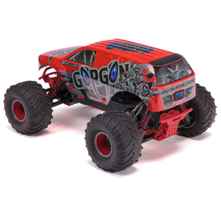 ARRMA 1/10 GORGON 2WD MEGA 550 MONSTER TRUCK ROJO RTR INCLUYE BATERIA Y CARGADOR - Imagen 3