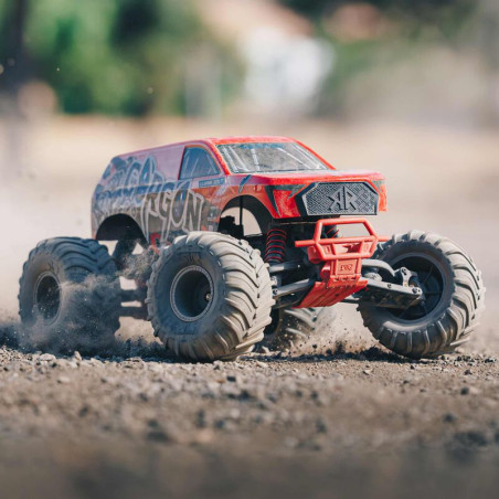 ARRMA 1/10 GORGON 2WD MEGA 550 MONSTER TRUCK ROJO KIT RTA INCLUYE BATERIA Y CARGADOR - Imagen 11