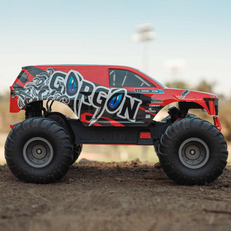 ARRMA 1/10 GORGON 2WD MEGA 550 MONSTER TRUCK ROJO RTR INCLUYE BATERIA Y CARGADOR - Imagen 15