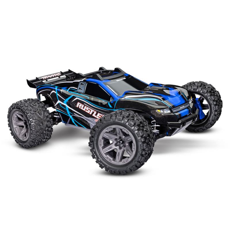 TRAXXAS RUSTLER 4X4 BL-2S BRUSHLESS CAMIÓN ESTADIO 4WD TQ 2.4GHZ ESCALA 1/10 - AZUL - Imagen 1