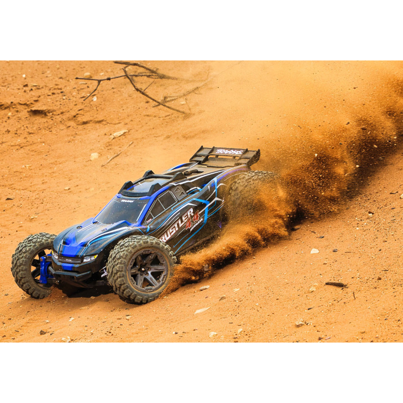TRAXXAS RUSTLER 4X4 BL-2S BRUSHLESS: CAMIÓN ESTADIO 4WD TQ 2.4GHZ ESCALA 1/10 AZUL - Imagen 9