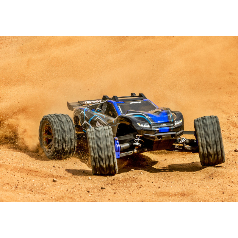 TRAXXAS RUSTLER 4X4 BL-2S BRUSHLESS: CAMIÓN ESTADIO 4WD TQ 2.4GHZ ESCALA 1/10 AZUL - Imagen 12