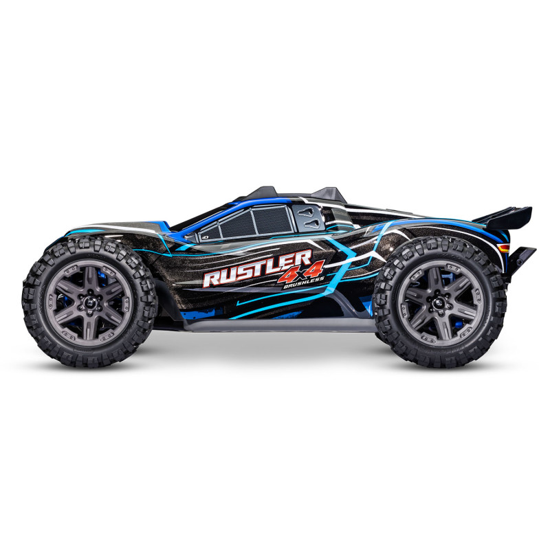 TRAXXAS RUSTLER 4X4 BL-2S BRUSHLESS CAMIÓN ESTADIO 4WD TQ 2.4GHZ ESCALA 1/10 - AZUL - Imagen 2