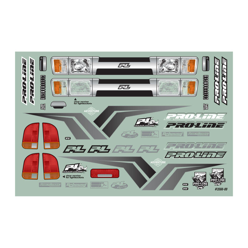 1/10 Cliffhanger Cuerpo transparente de alto rendimiento 12,3" (313 mm) WB Crwlrs - Imagen 1