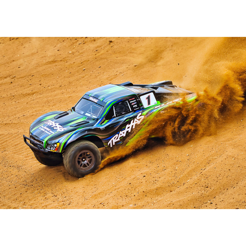 TRAXXAS SLASH 4X4 BL-2S BRUSHLESS: CAMIÓN ELÉCTRICO DE RECORRIDO CORTO 4WD ESCALA 1/10 TQ 2.4GHZ - VERDE - Imagen 12