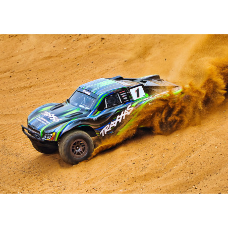 TRAXXAS SLASH 4X4 BL-2S BRUSHLESS: CAMIÓN ELÉCTRICO DE RECORRIDO CORTO 4WD ESCALA 1/10 TQ 2.4GHZ - VERDE - Imagen 12
