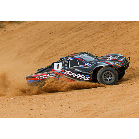 TRAXXAS SLASH 4X4 BL-2S BRUSHLESS: CAMIÓN ELÉCTRICO DE RECORRIDO CORTO 4WD ESCALA 1/10 TQ 2.4GHZ -ROJO - Imagen 4